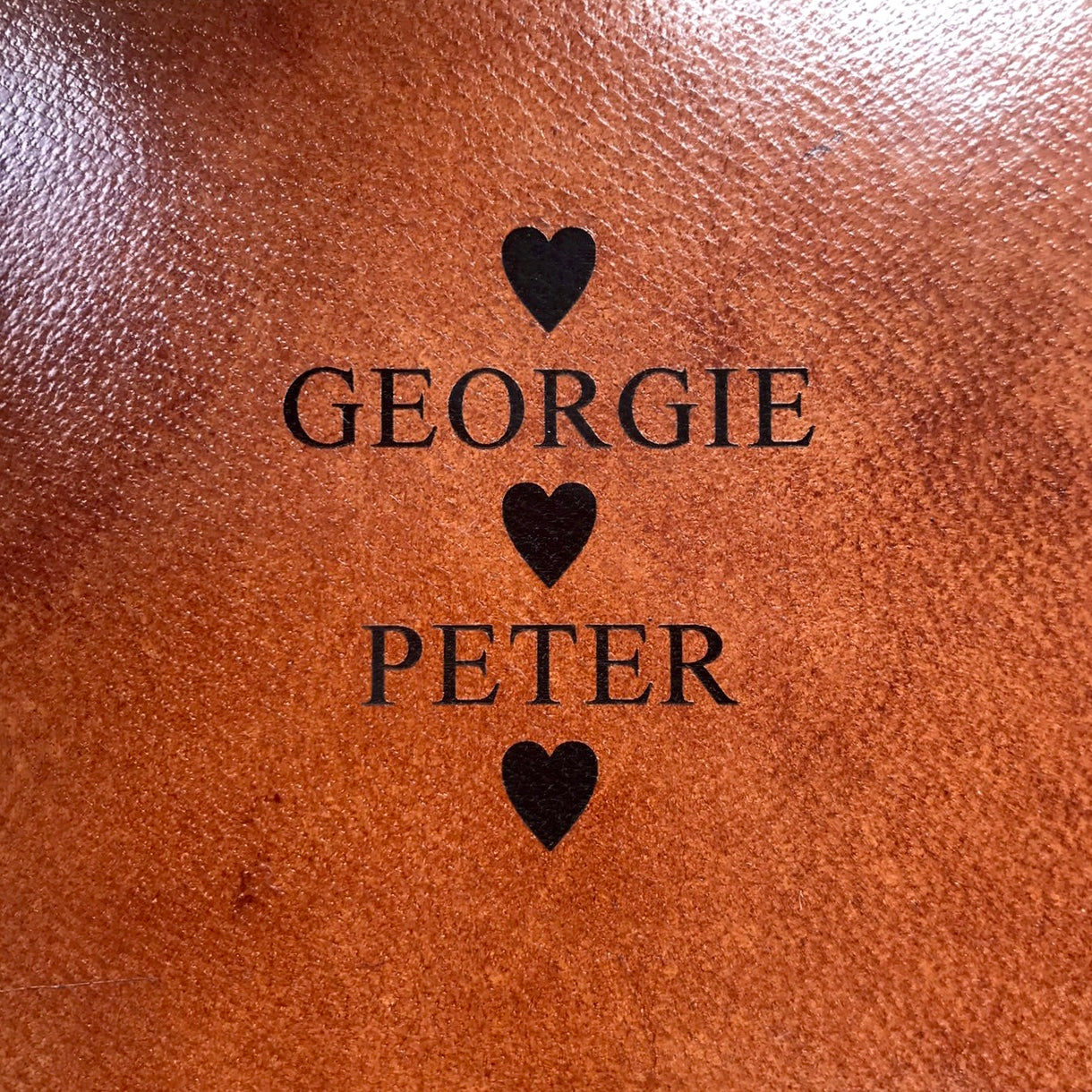 Leather Playing Card Case - Anniversary