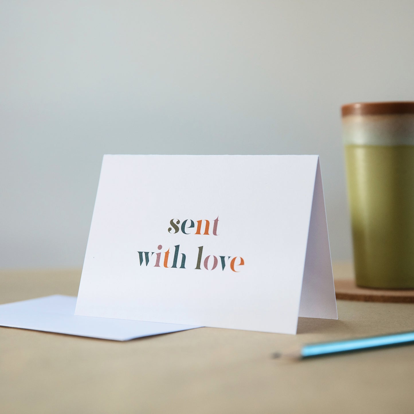 'Sent With Love' Greeting Card
