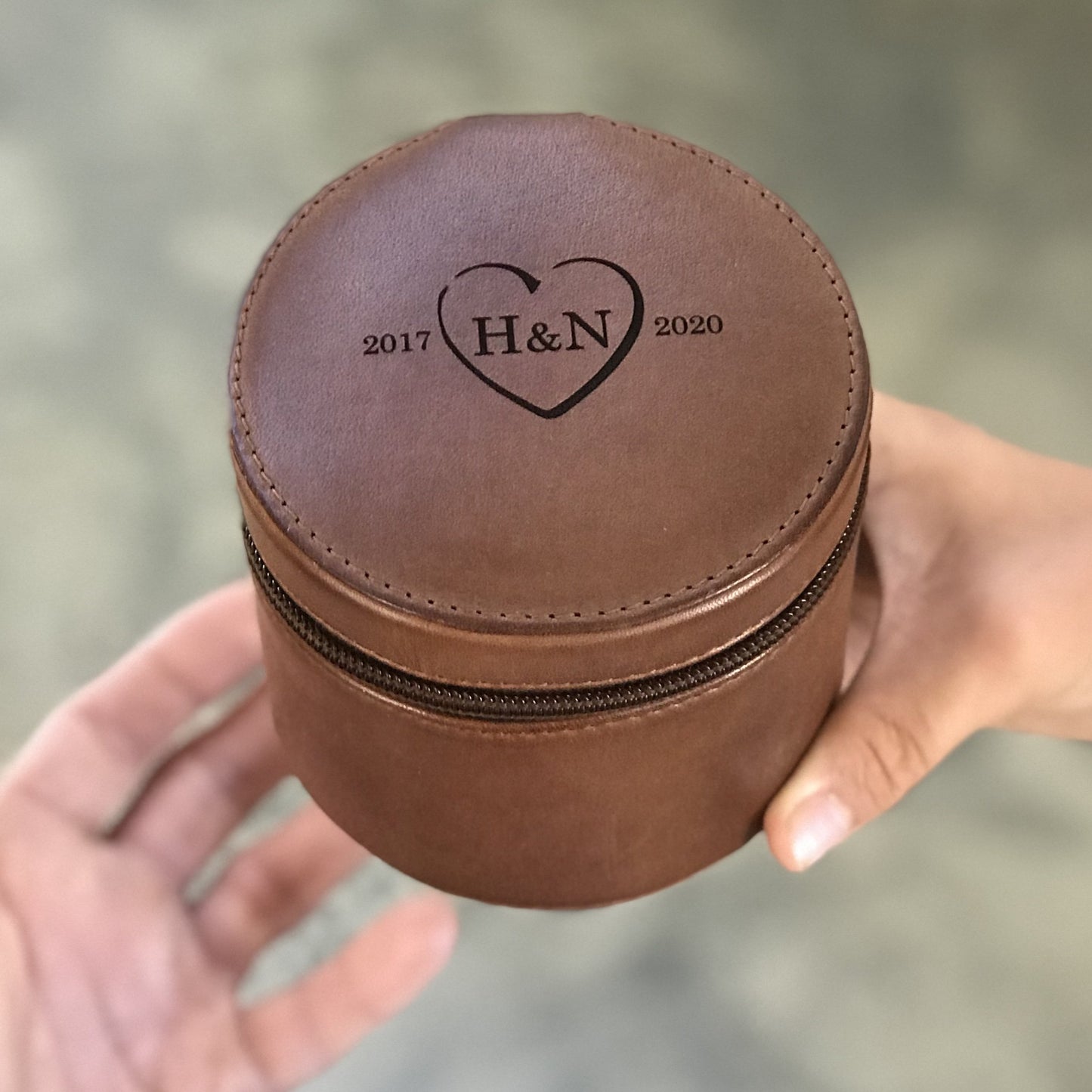 Leather Travel Jewellery Case - 3rd Wedding Anniversary Gift