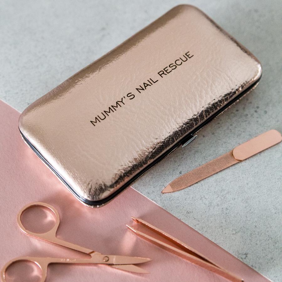 Personalised Manicure Set - Rose Gold