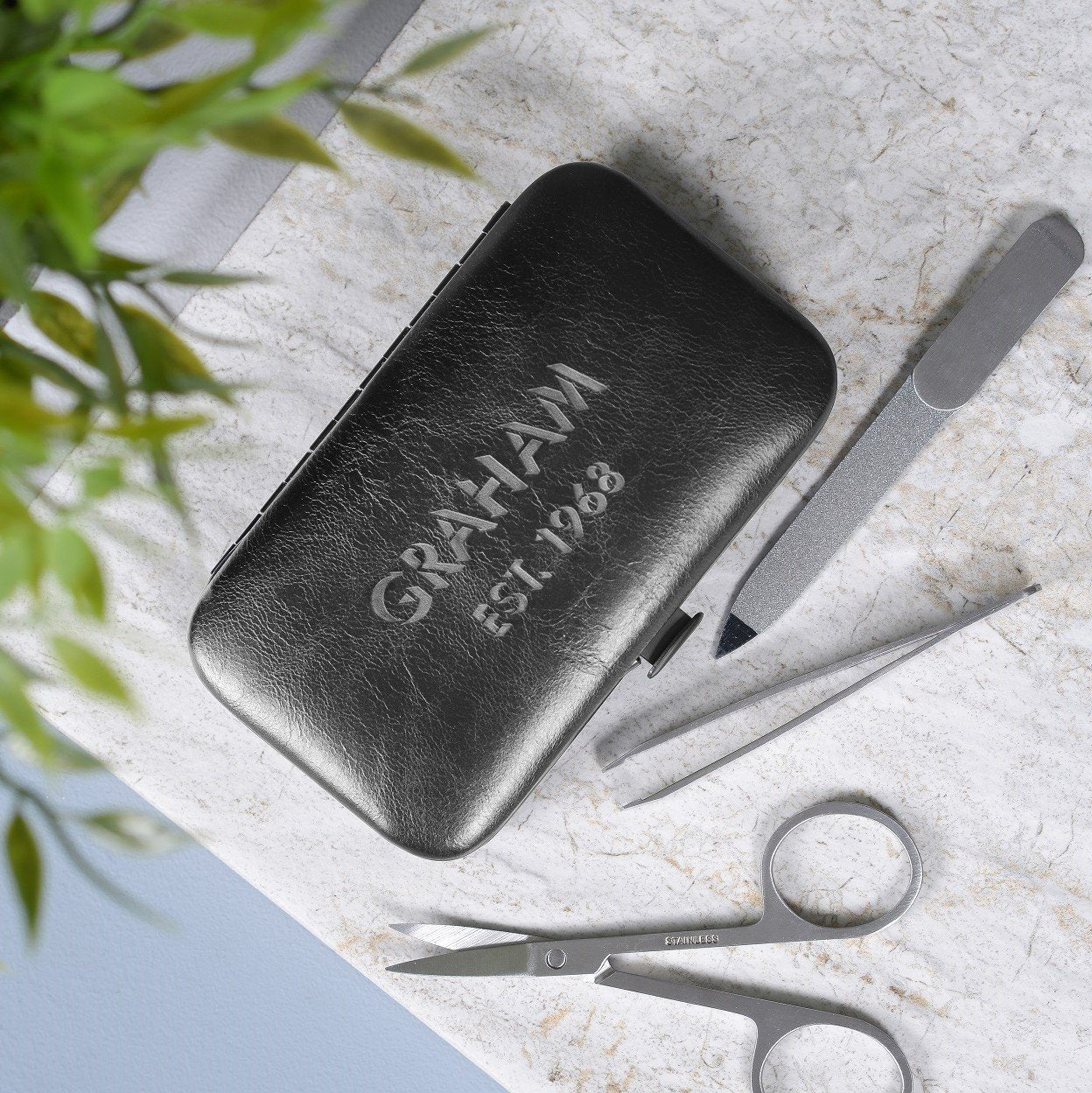 Personalised Manicure Kit - Black, mini