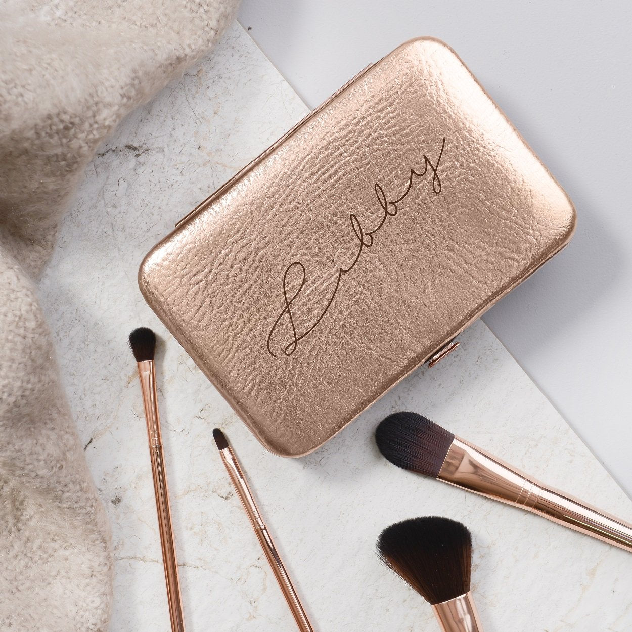 Make Up Brush Kit - Rose Gold