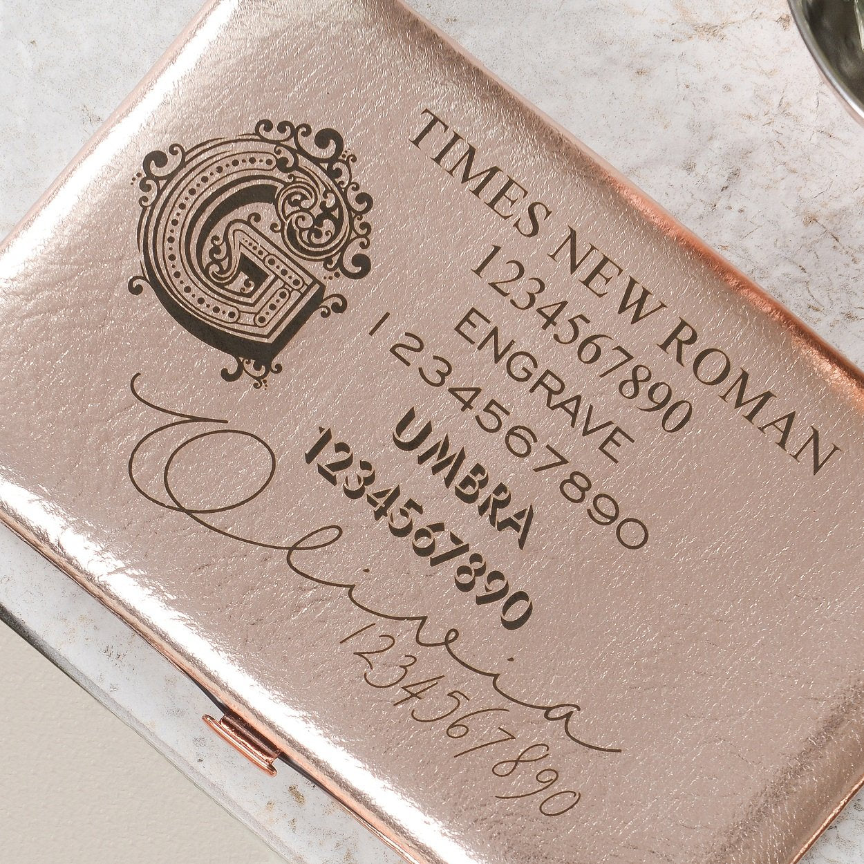 Personalised Make Up Brush Kit - Copper