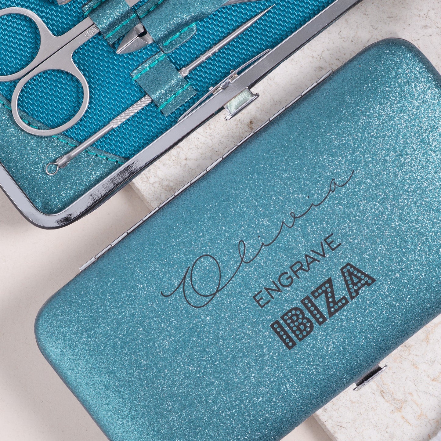 Personalised Manicure Set - Emerald
