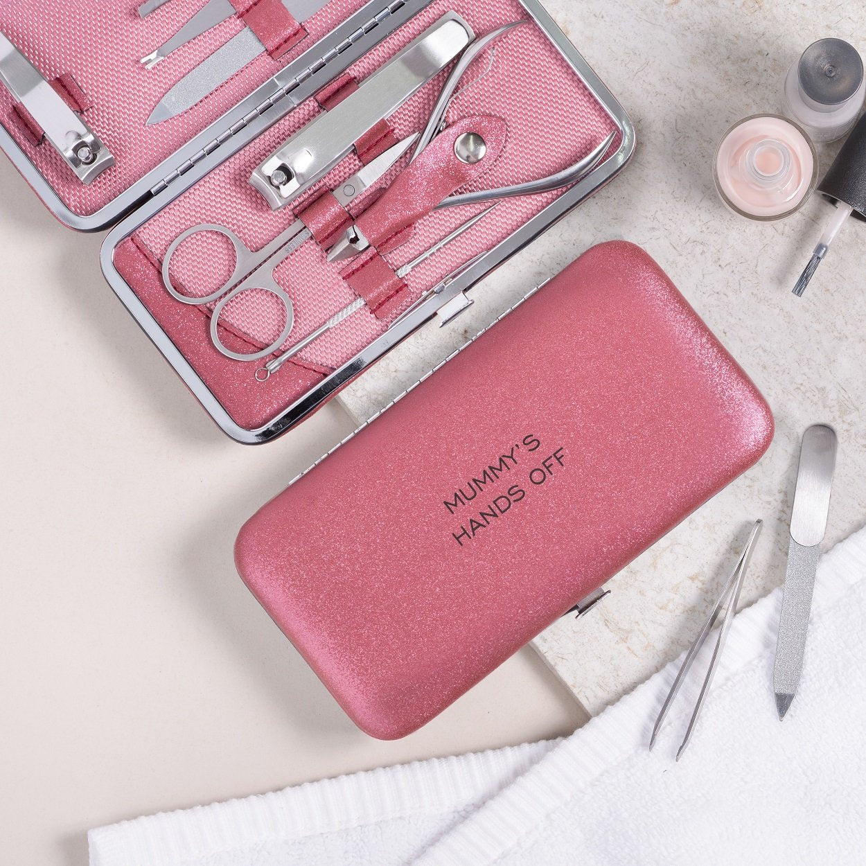 Personalised Manicure Set - Ruby Red