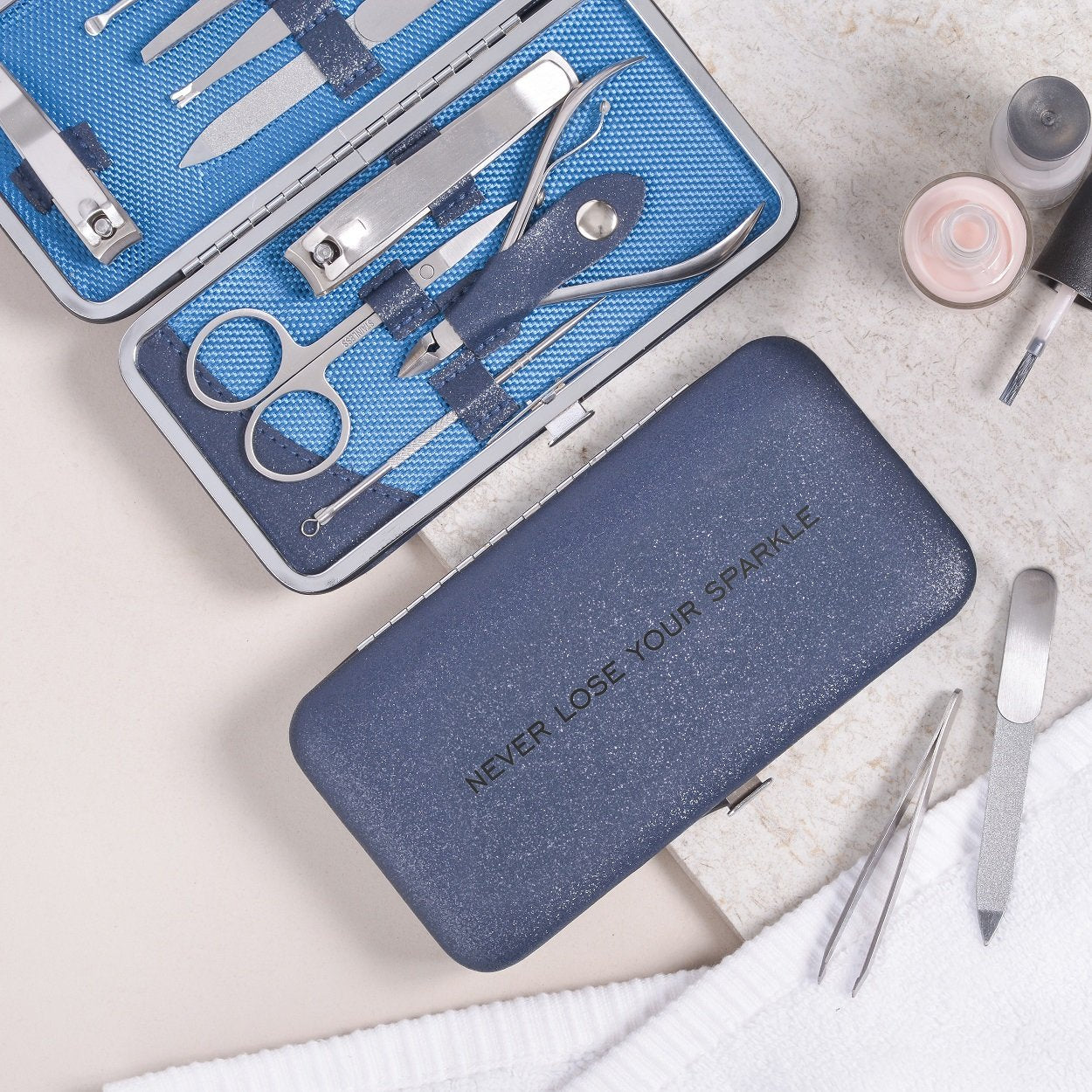 Personalised Manicure Set - Sapphire