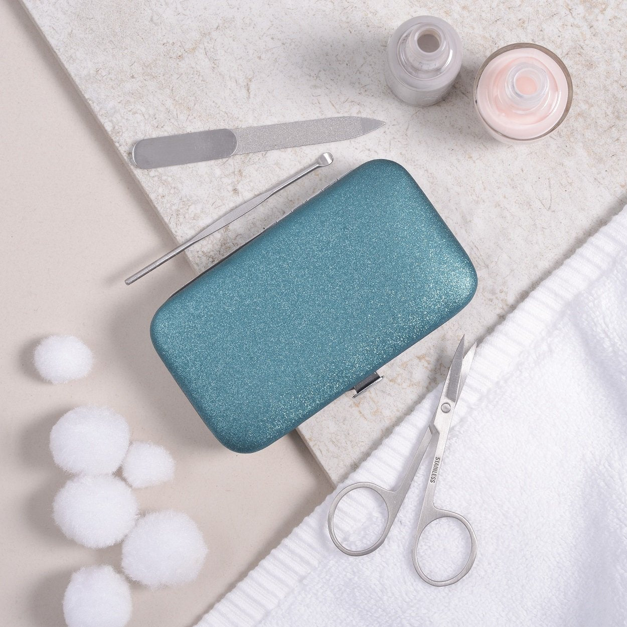 Personalised Manicure Set - Emerald Green, mini