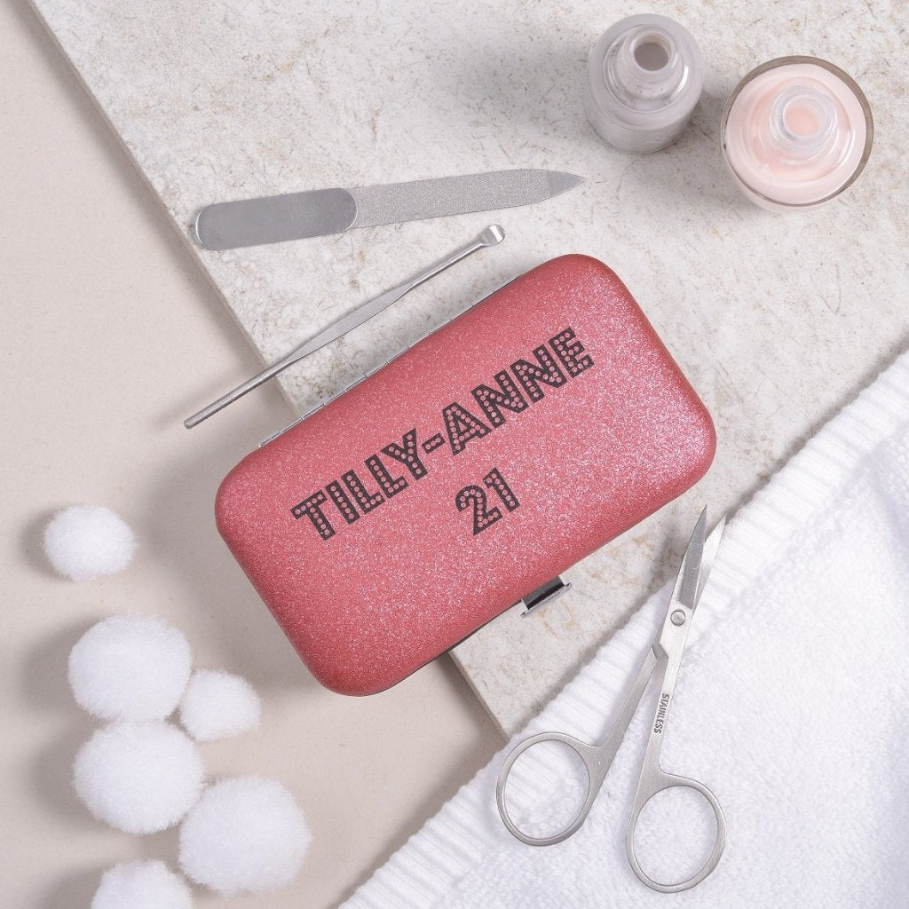 Personalised Manicure Set - Ruby Red, mini