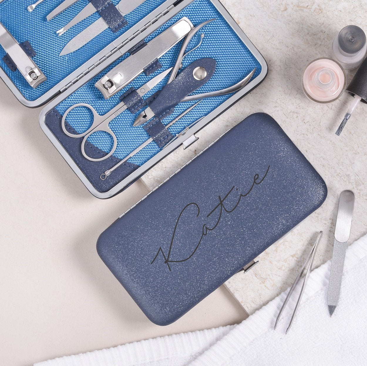 Personalised Manicure Set - Sapphire