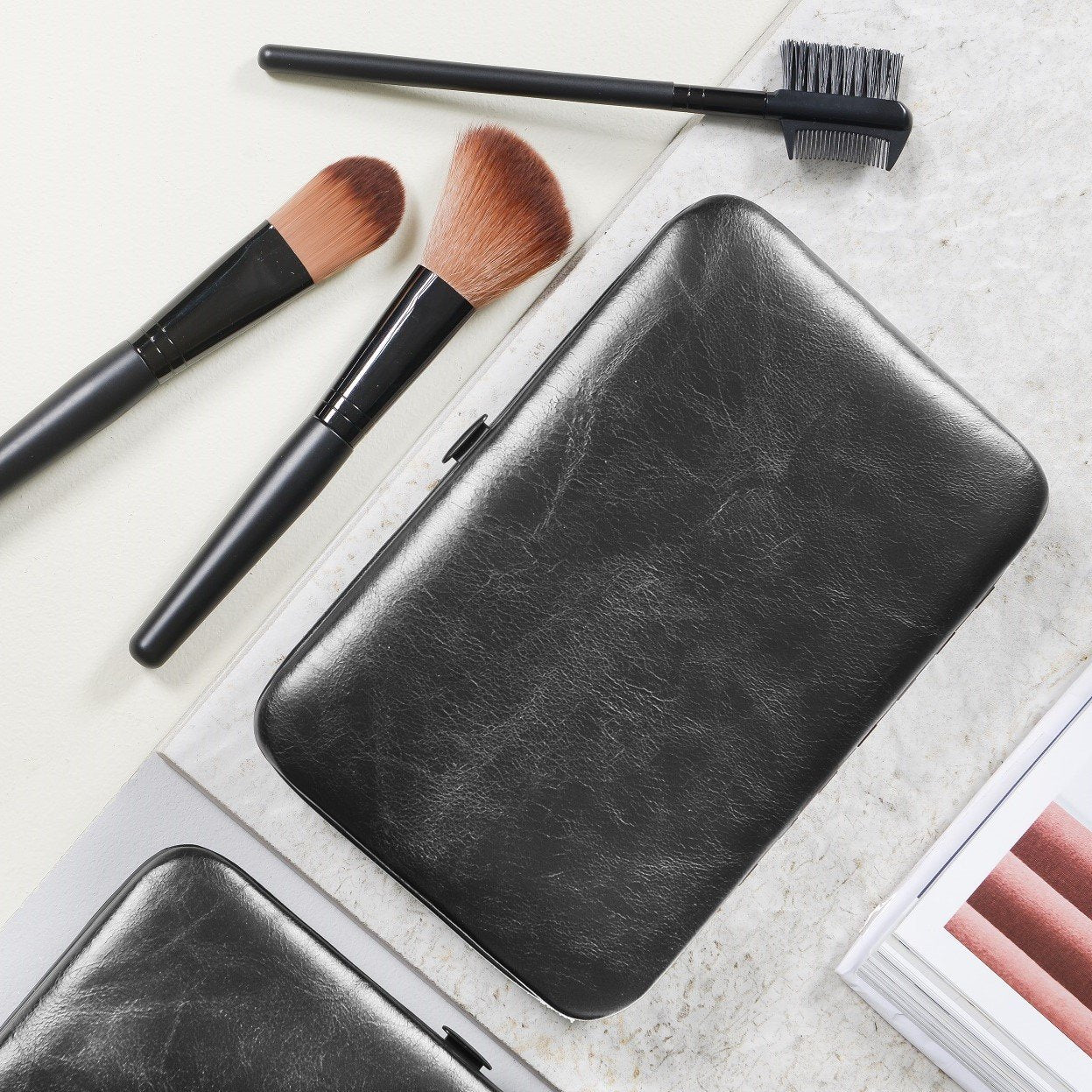 Personalised Make Up Brush Kit - Black