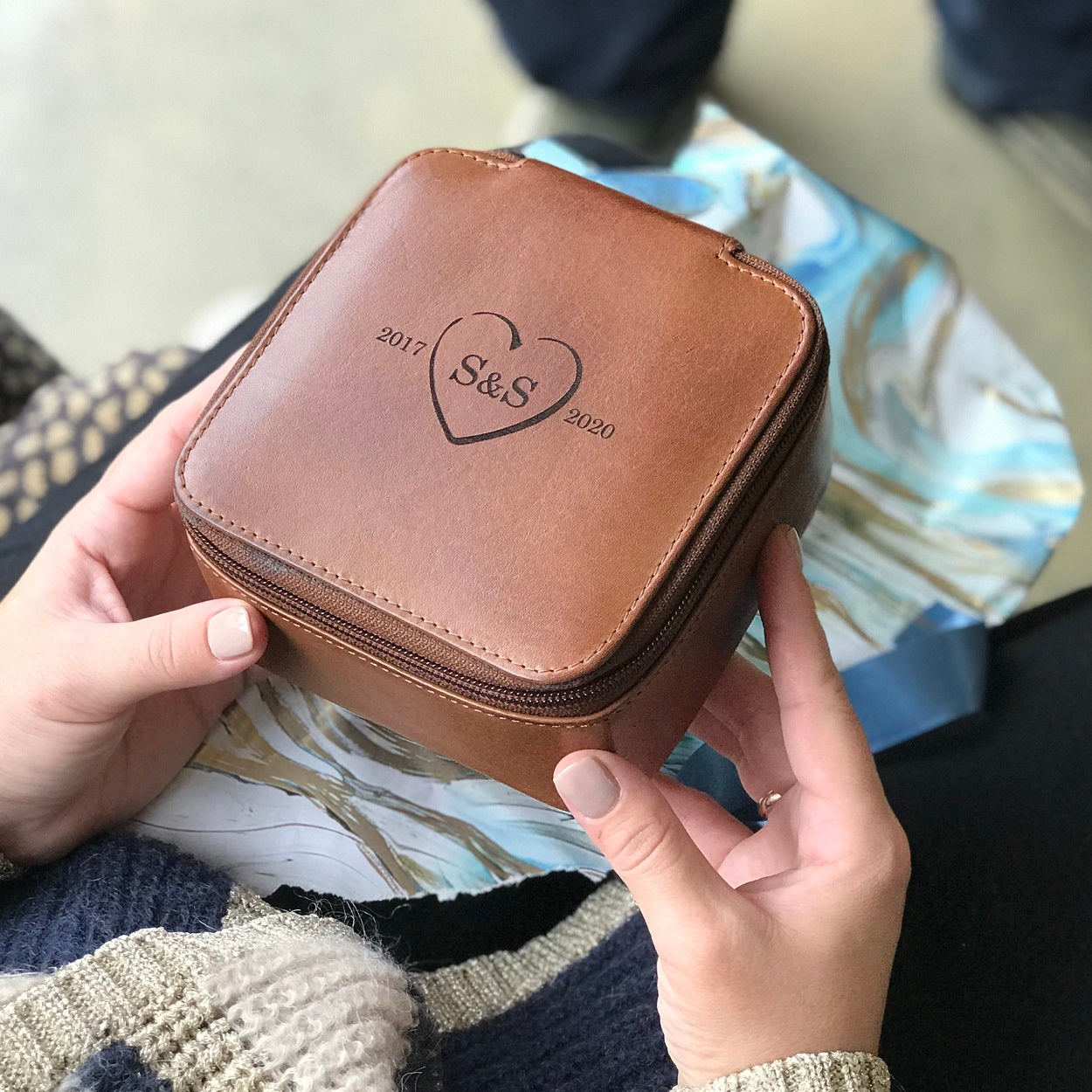3rd Anniversary Leather Gift For Him Square