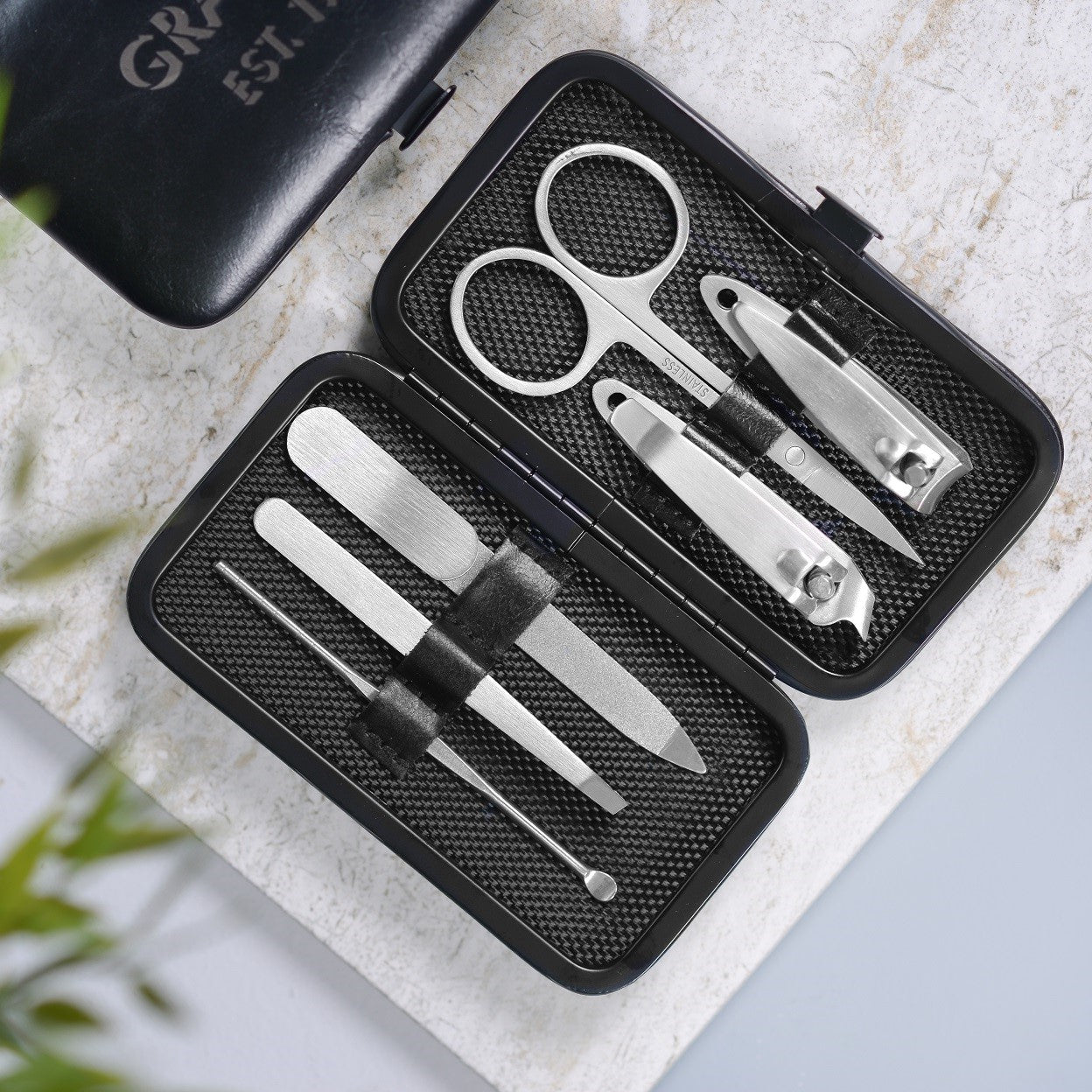 Personalised Manicure Kit - Black, mini