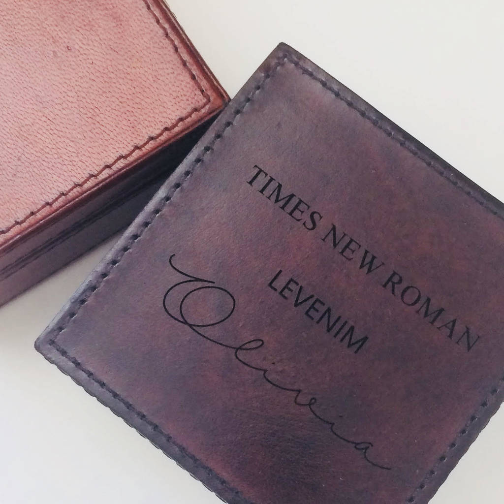 Leather Pen Pot - Brown