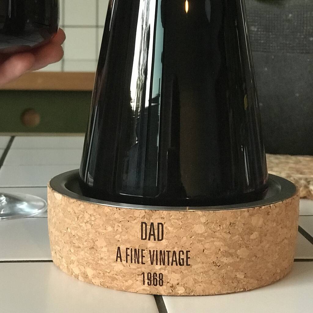 Cork & Steel Wine Bottle Coaster