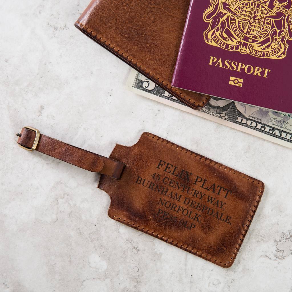 Leather Luggage Tag