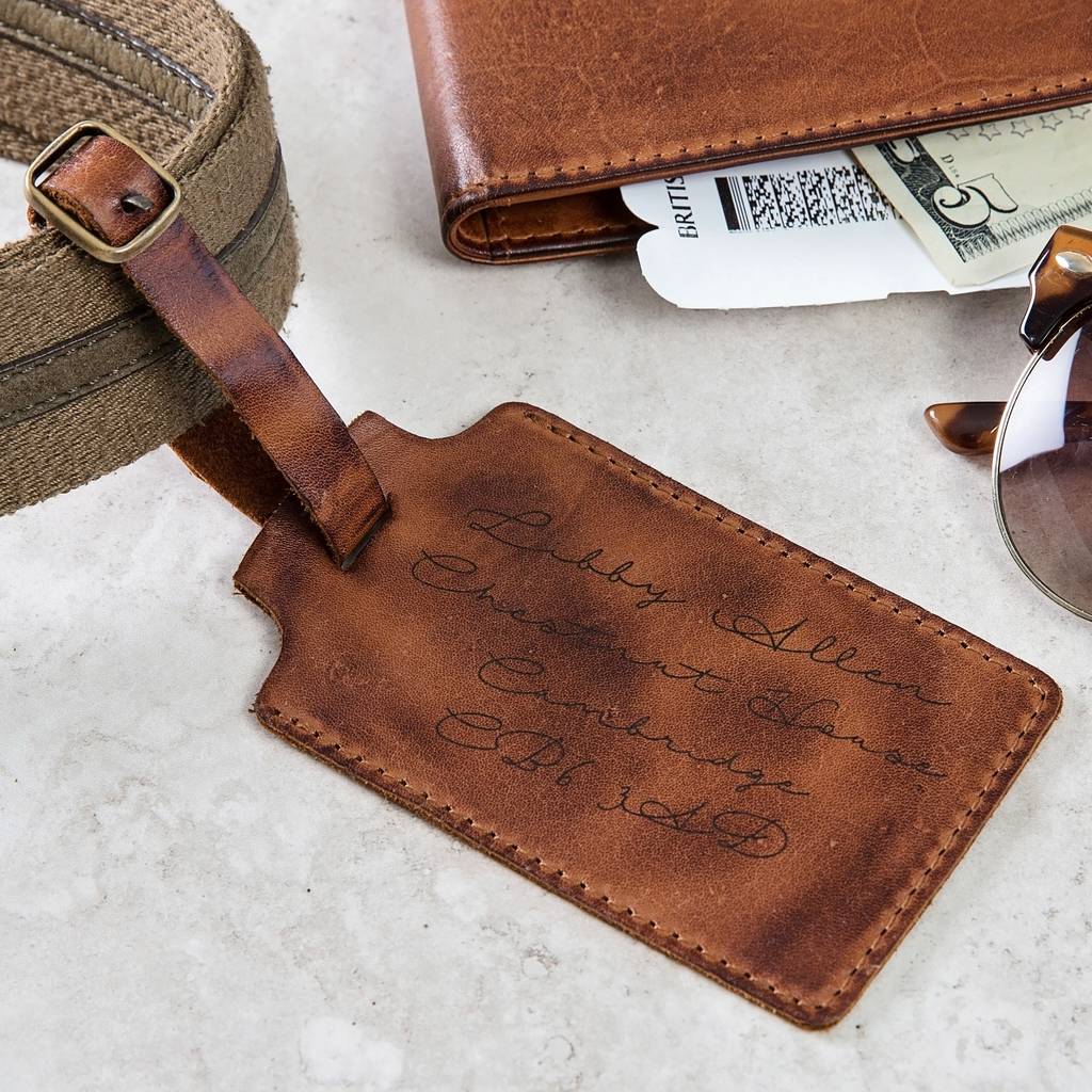 Leather Luggage Tag