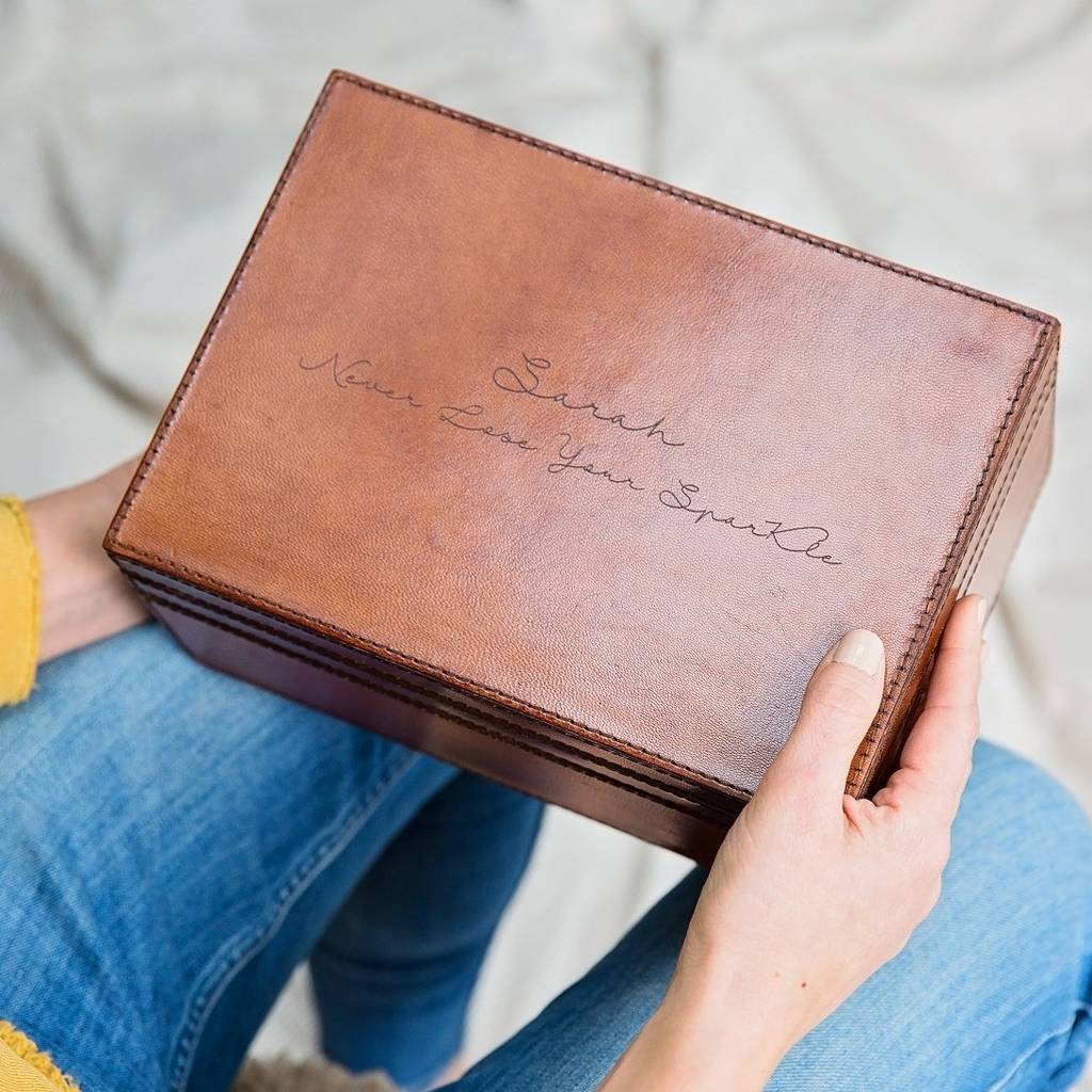 Women's Leather Jewellery Box - Large