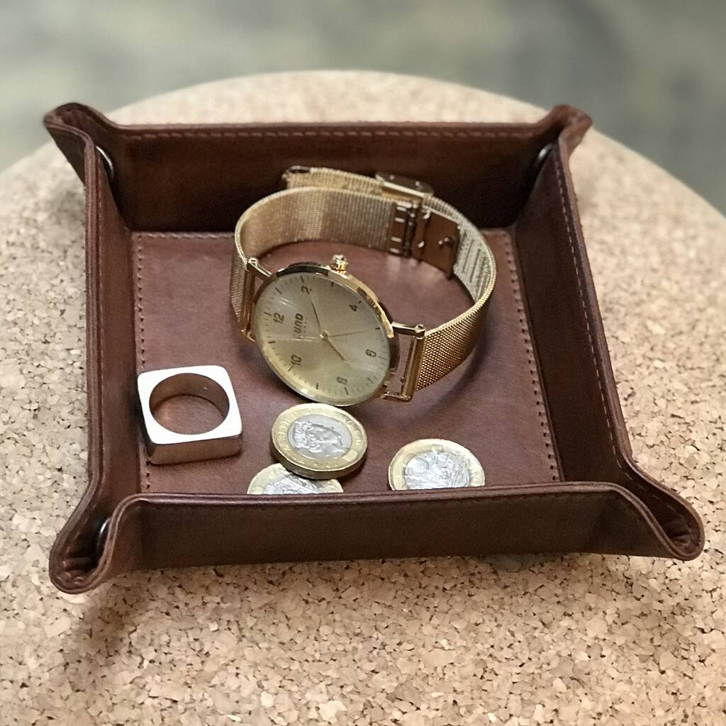 Leather Stash Tray - Square