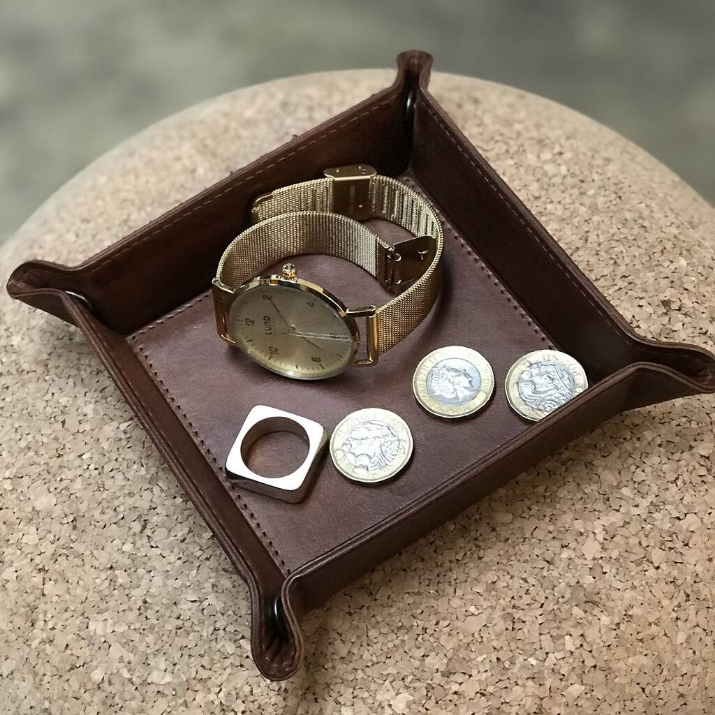 Leather Stash Tray - Square