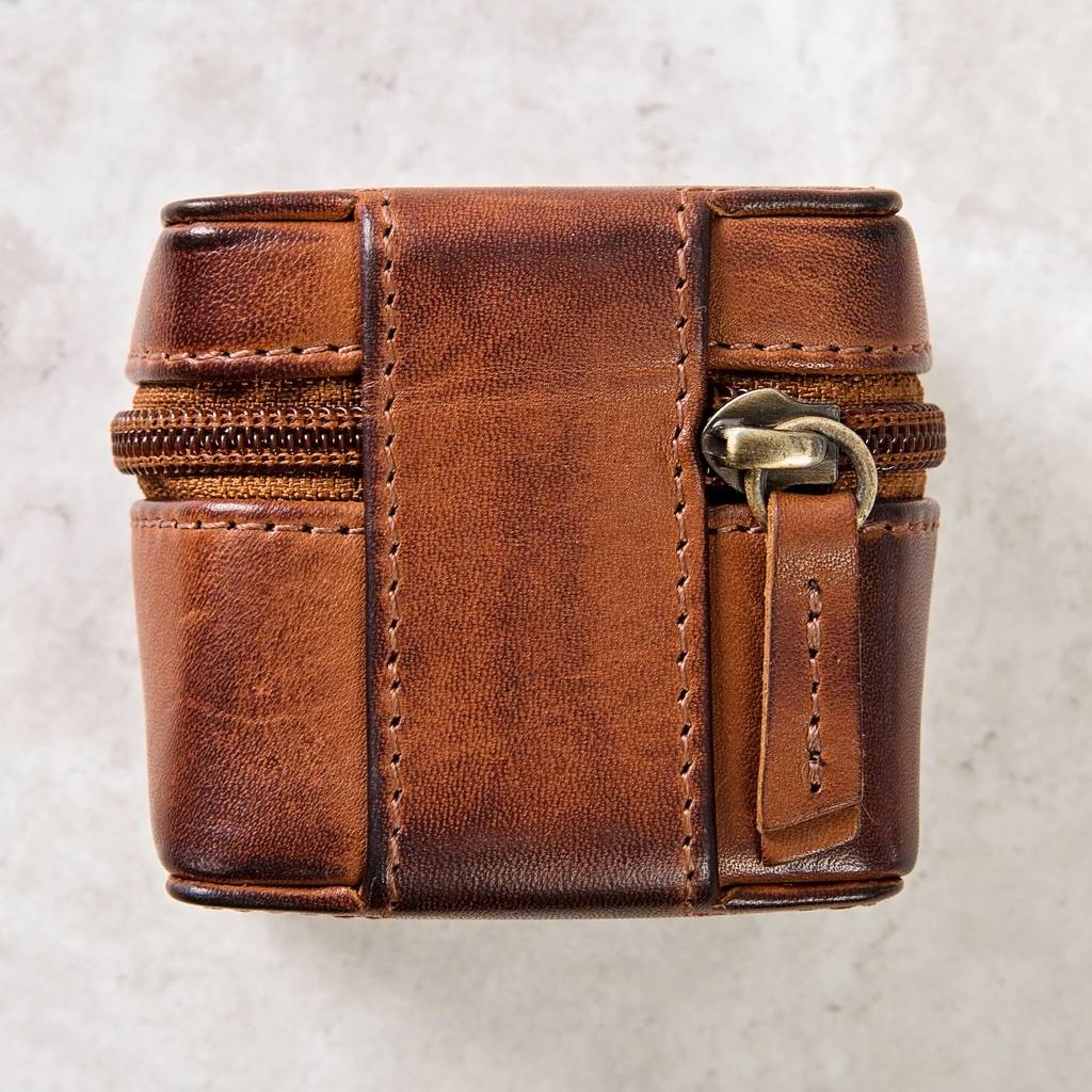 Leather Travel Jewellery Box for her