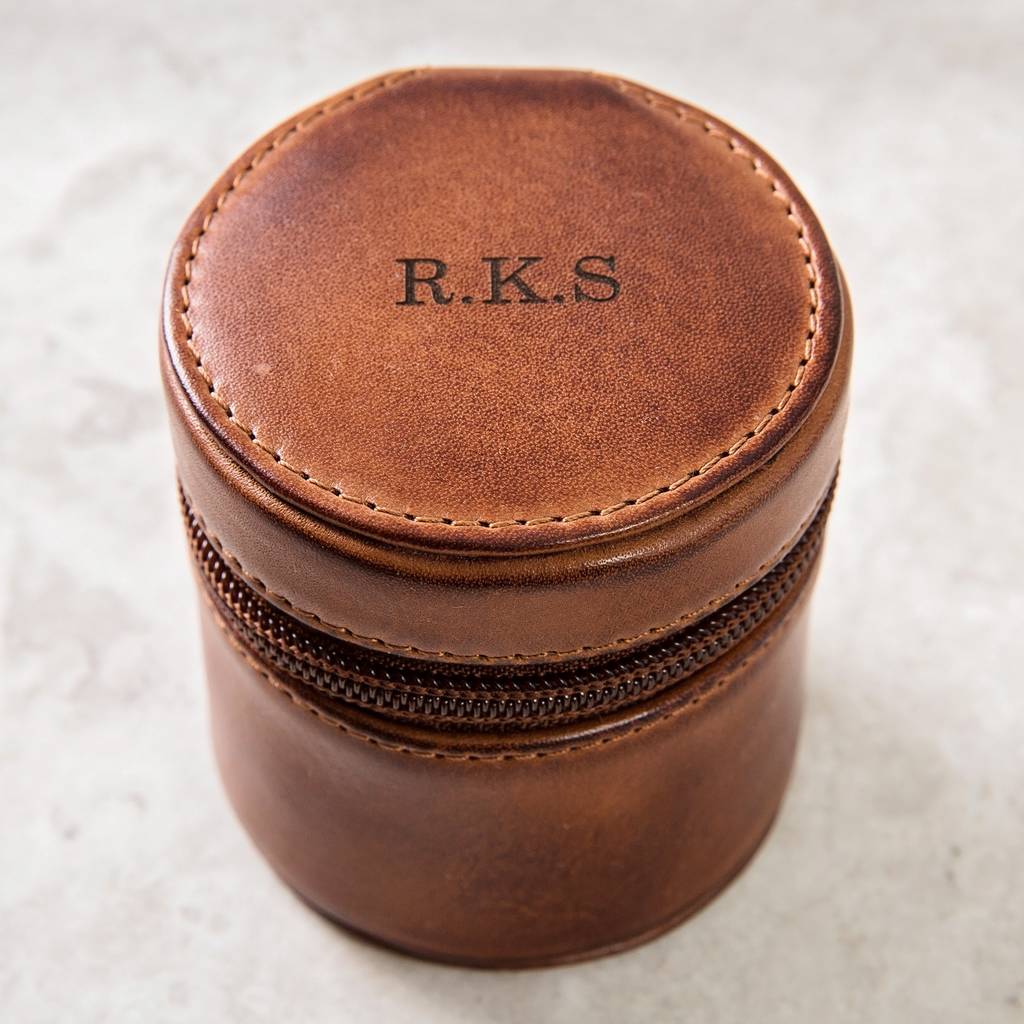 Leather Travel Jewellery Case