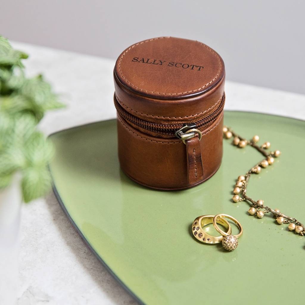 Leather Travel Jewellery Case For Her