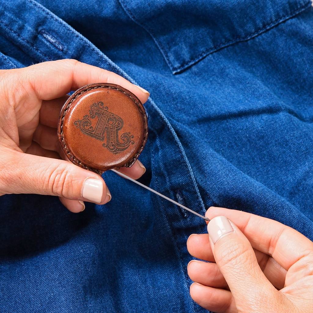 Leather Tape Measure - with initial