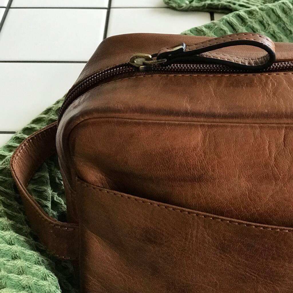 Leather Wash Bag
