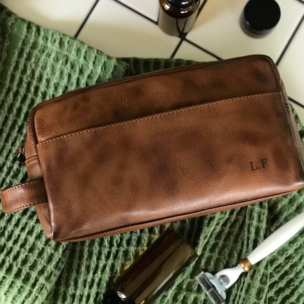 Leather Wash Bag