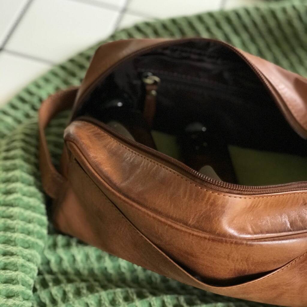 Leather Wash Bag