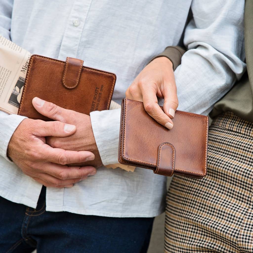 Monogram Leather Passport Wallet
