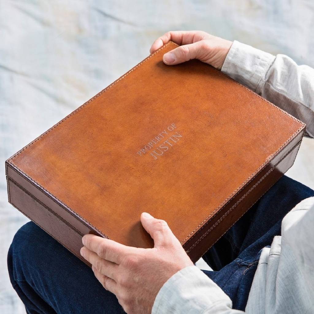
                  
                    Leather Men's Accessories Box
                  
                