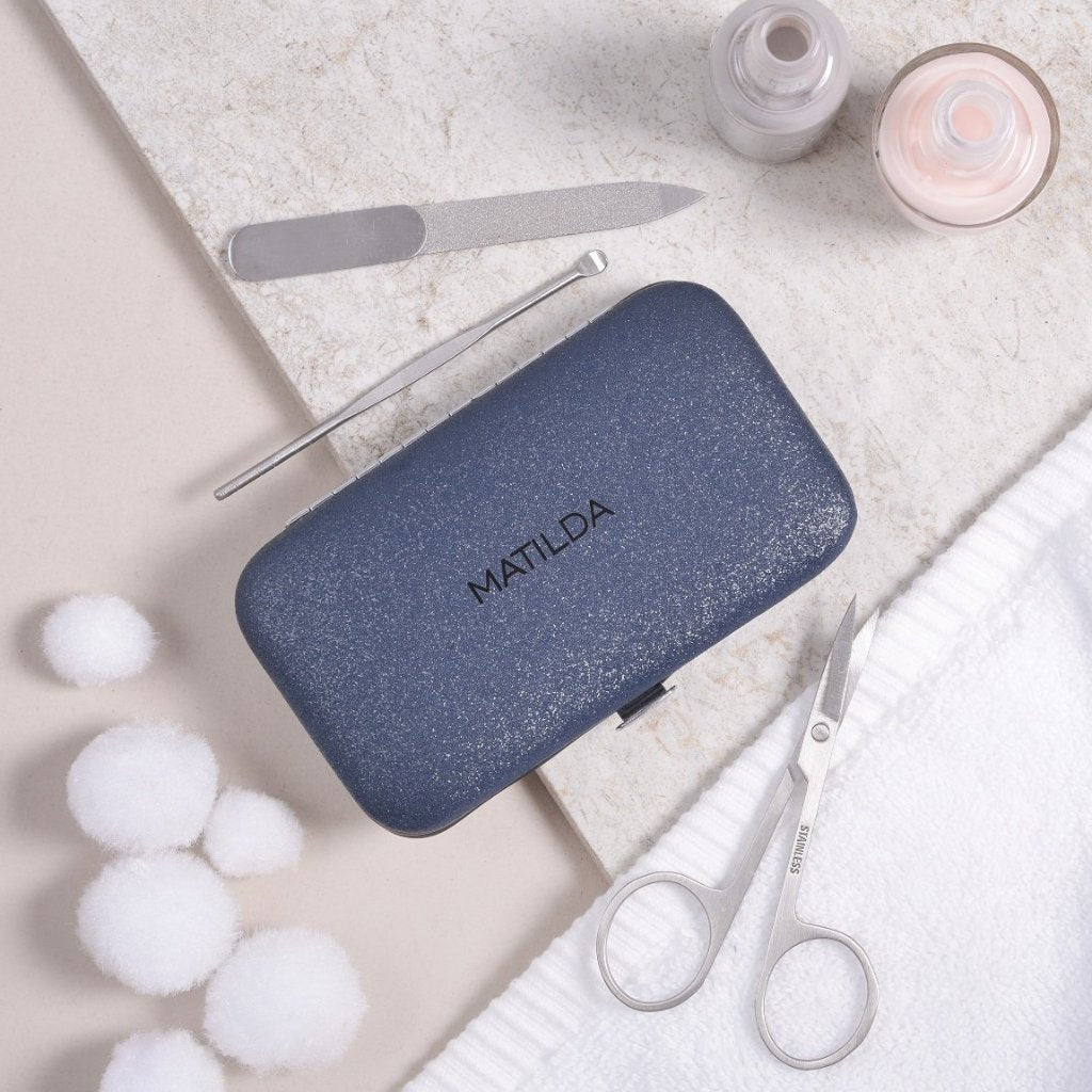 Personalised Manicure Set - Sapphire Blue, mini