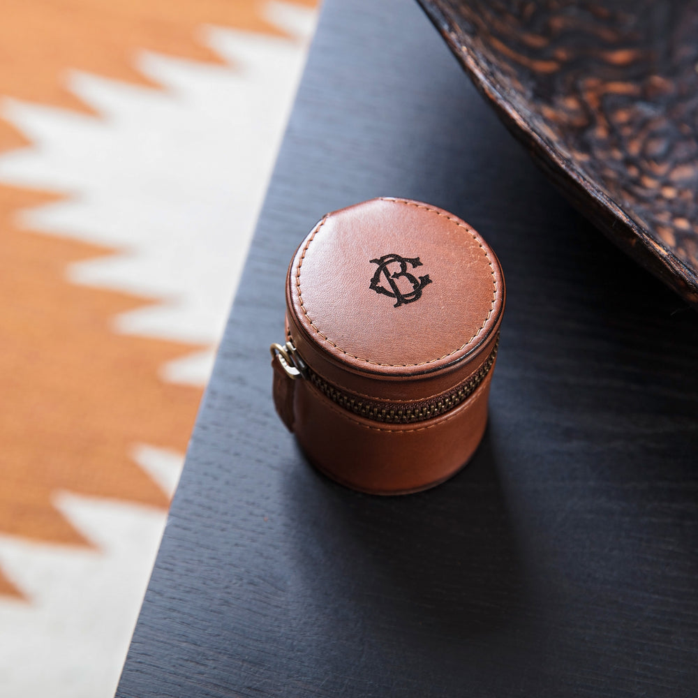 Monogram Leather Travel Jewellery Case