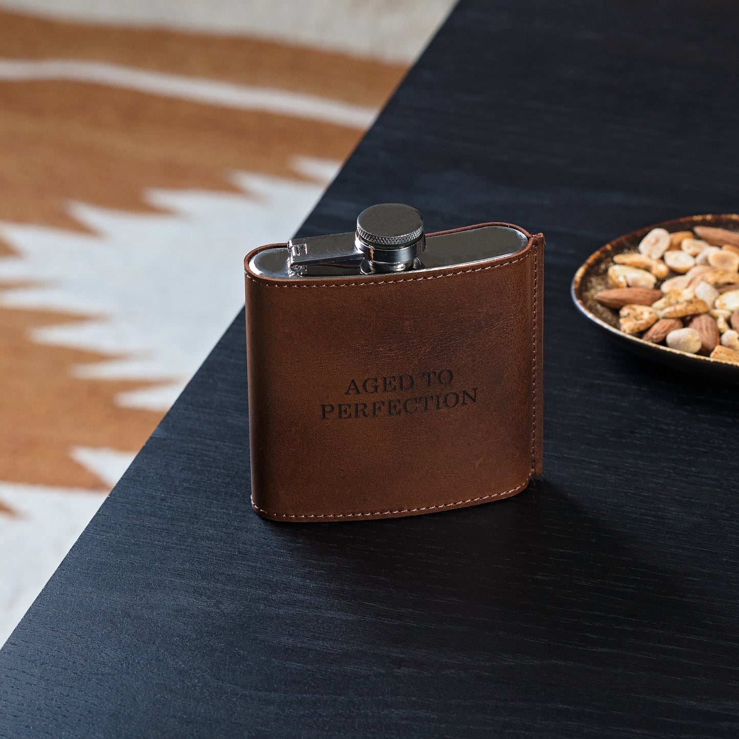 
                  
                    Personalised Leather Hip Flask
                  
                