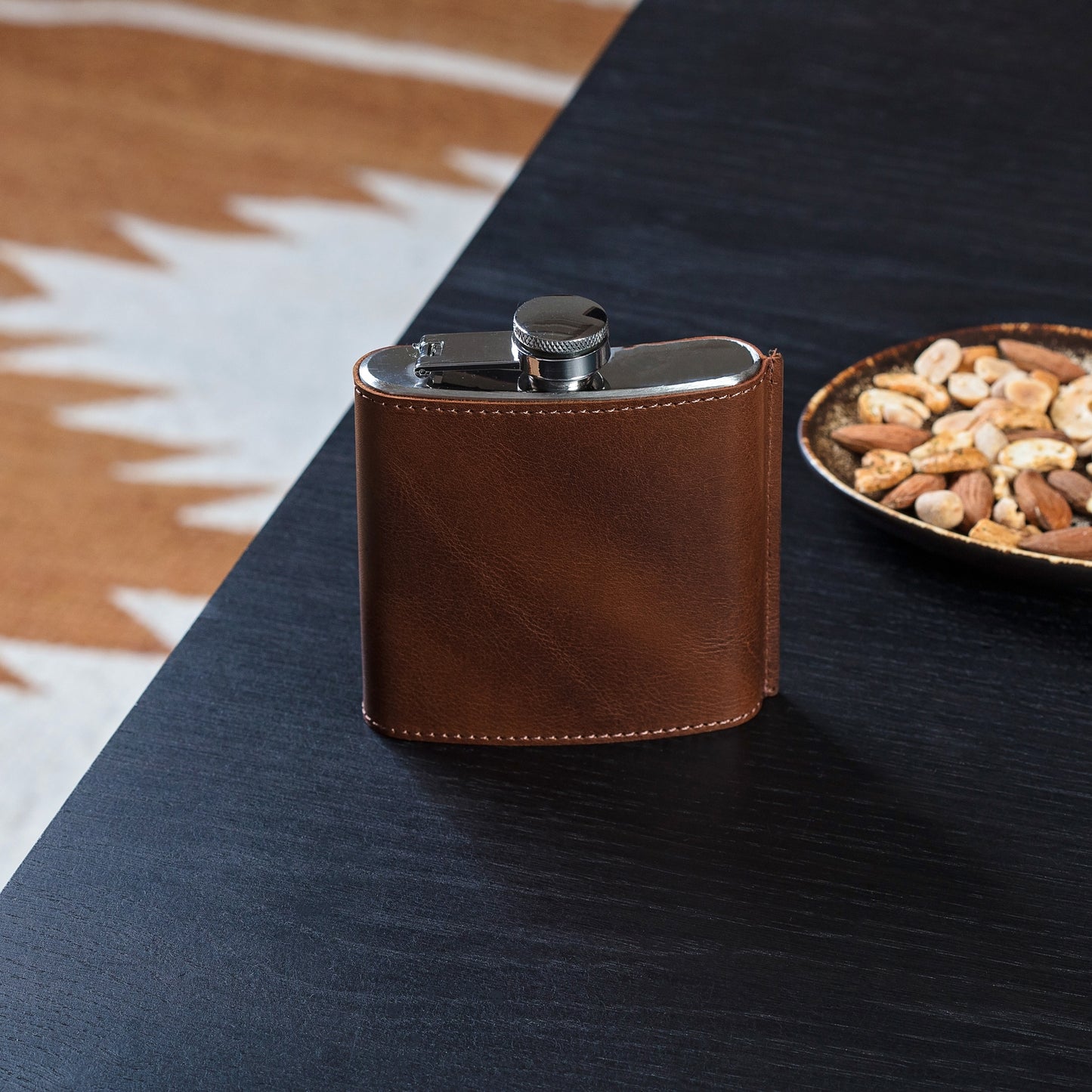 
                  
                    Personalised Leather Hip Flask
                  
                