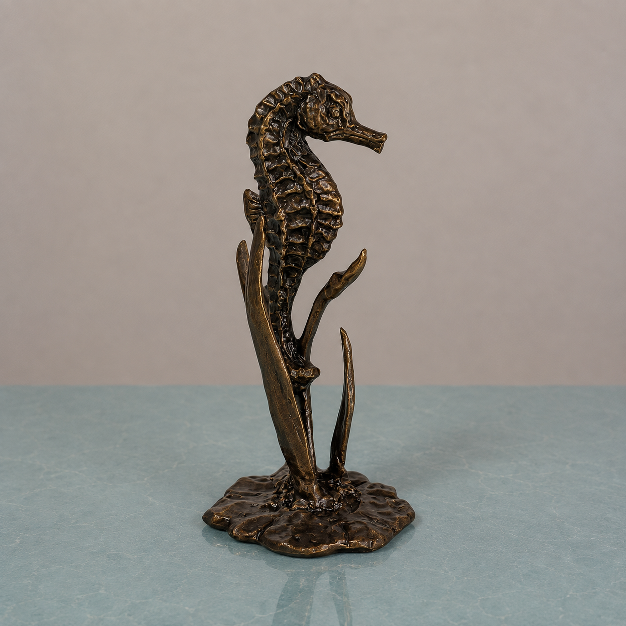 
                  
                    Miniature Bronze Sculpture - Seahorse
                  
                