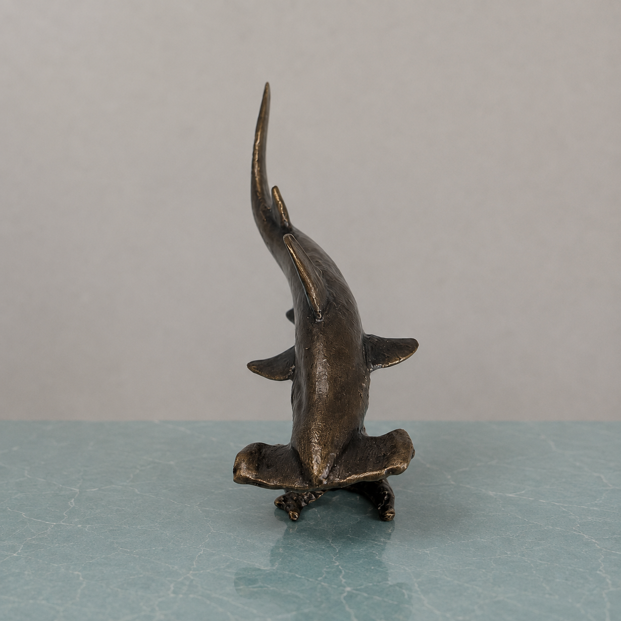 
                  
                    Miniature Bronze Sculpture - Hammerhead Shark
                  
                
