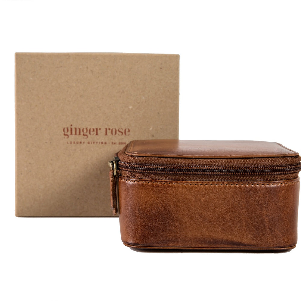 
                  
                    Monogram Leather Travel Jewellery Box - Square
                  
                