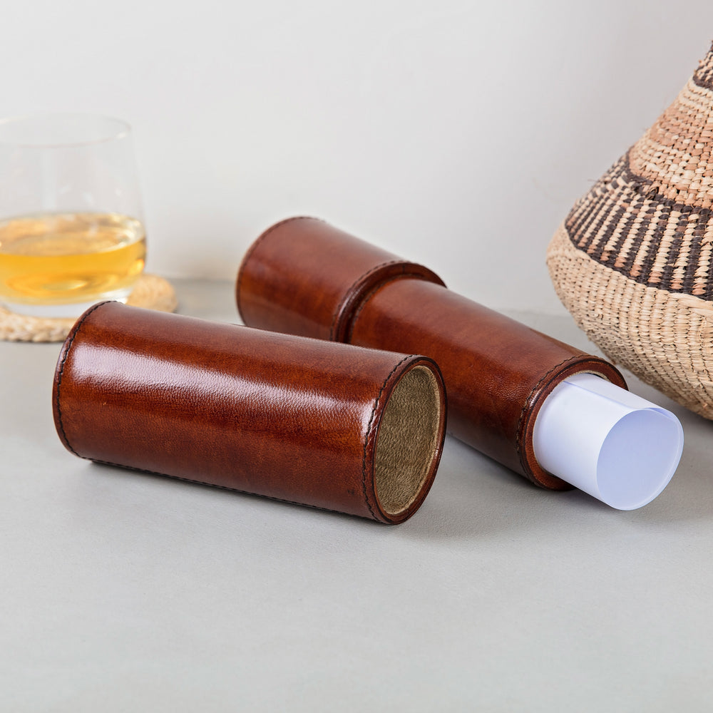 Leather certificate tube is the ideal graduation gift, wedding gift or christening gift to safely store these important documents.