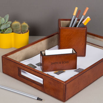 
                  
                    Leather Desk Tray - Tan
                  
                
