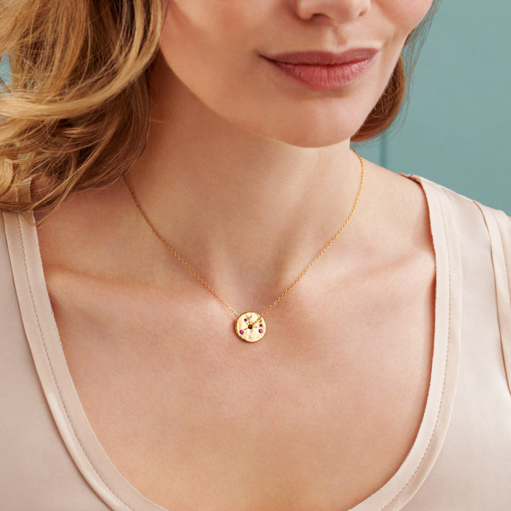 
                  
                    April Birthstone Diamond Necklace Spinner Pendant
                  
                