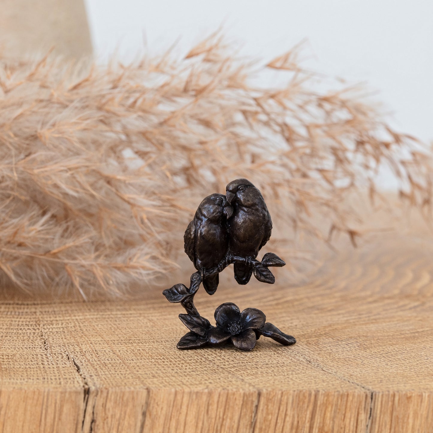 
                  
                    Miniature Bronze Sculpture - Lovebirds
                  
                