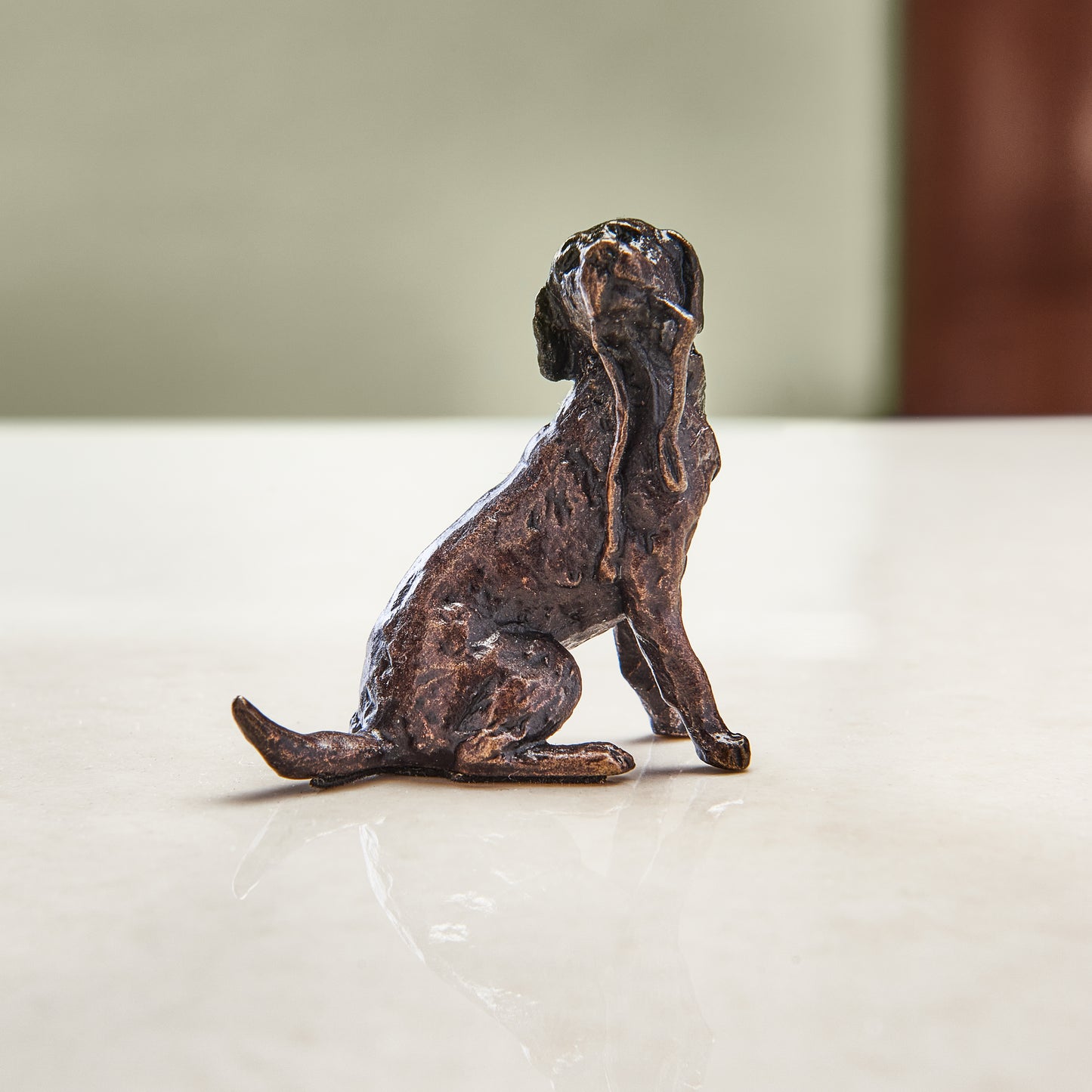 
                  
                    Miniature bronze figurine of a labrador. A thoughtful bronze anniversary gift or birthday gift for dog lovers.
                  
                