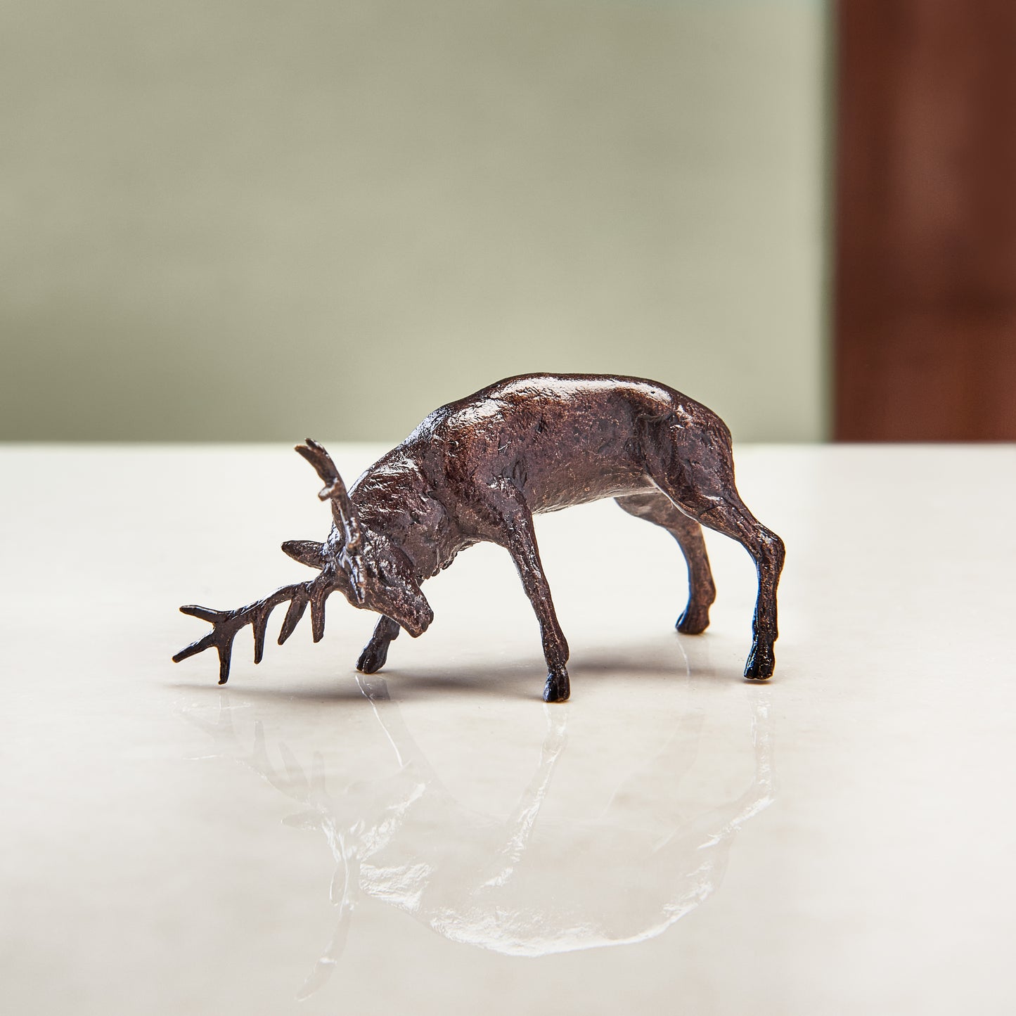 
                  
                    Miniature Bronze Sculpture - Rutting Stags
                  
                