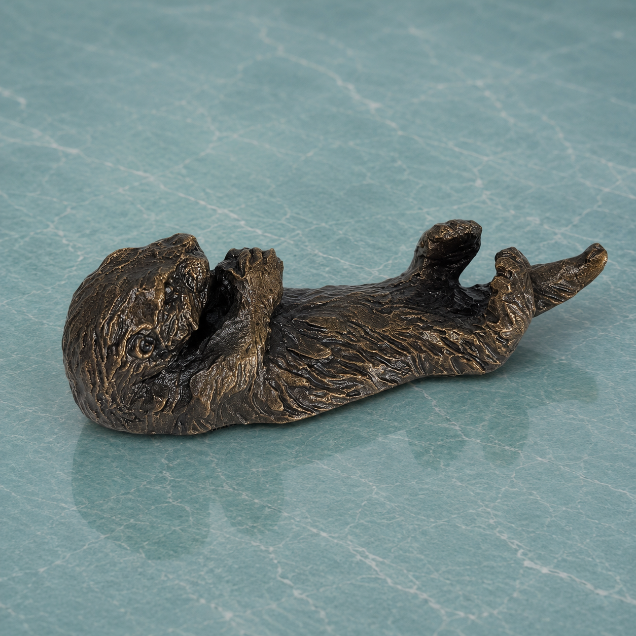 
                  
                    Miniature Bronze Sculpture - Sea Otter
                  
                