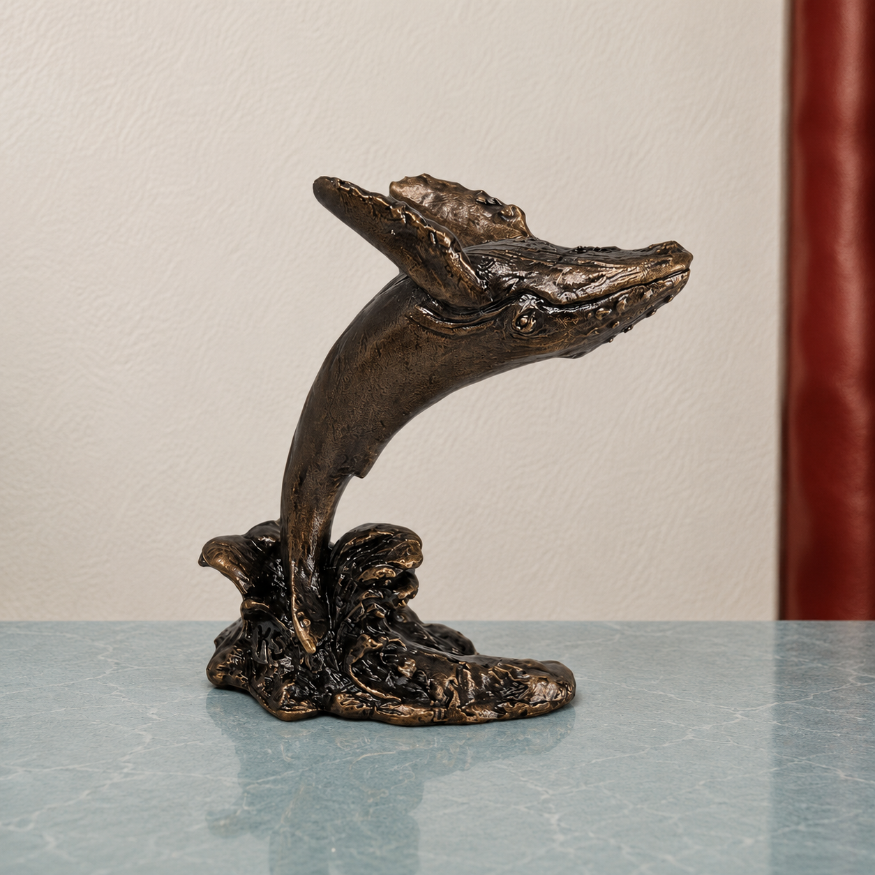 
                  
                    Miniature Bronze Sculpture - Humpback Whale
                  
                