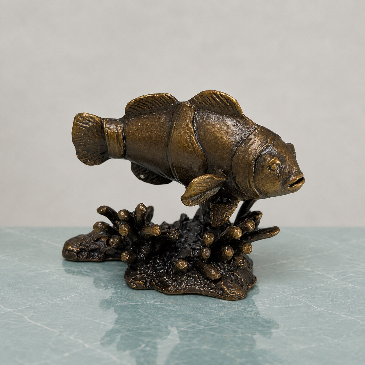 
                  
                    Miniature Bronze Sculpture - Clownfish
                  
                