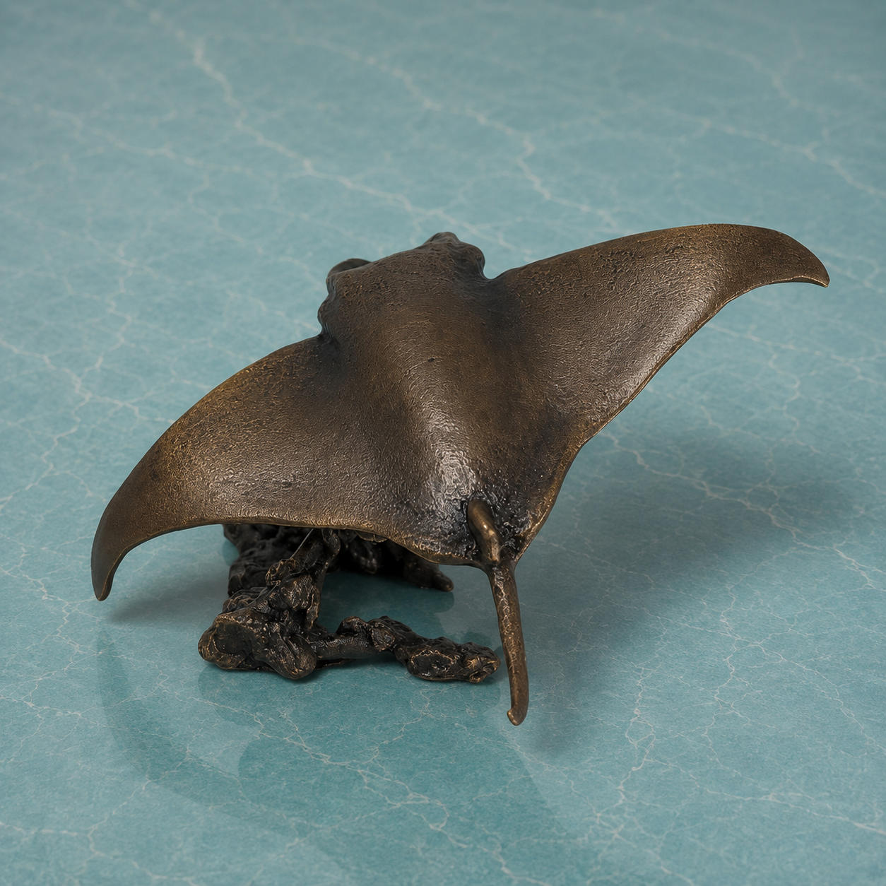 
                  
                    Miniature Bronze Sculpture - Manta Ray
                  
                