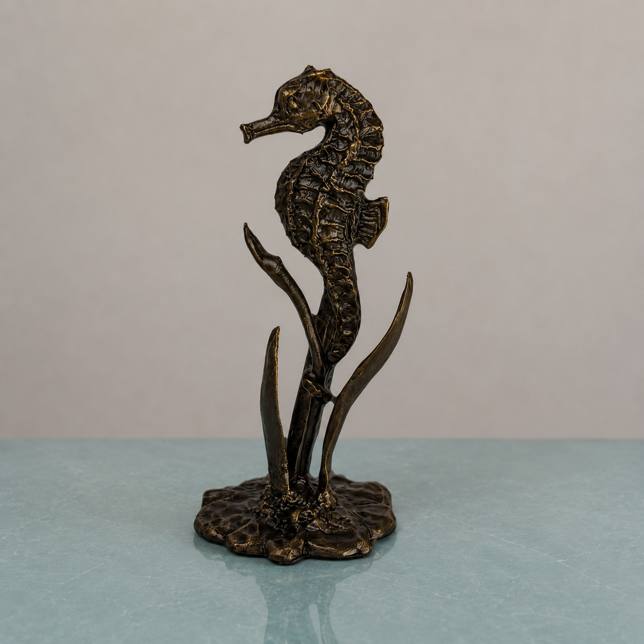 
                  
                    Miniature Bronze Sculpture - Seahorse
                  
                